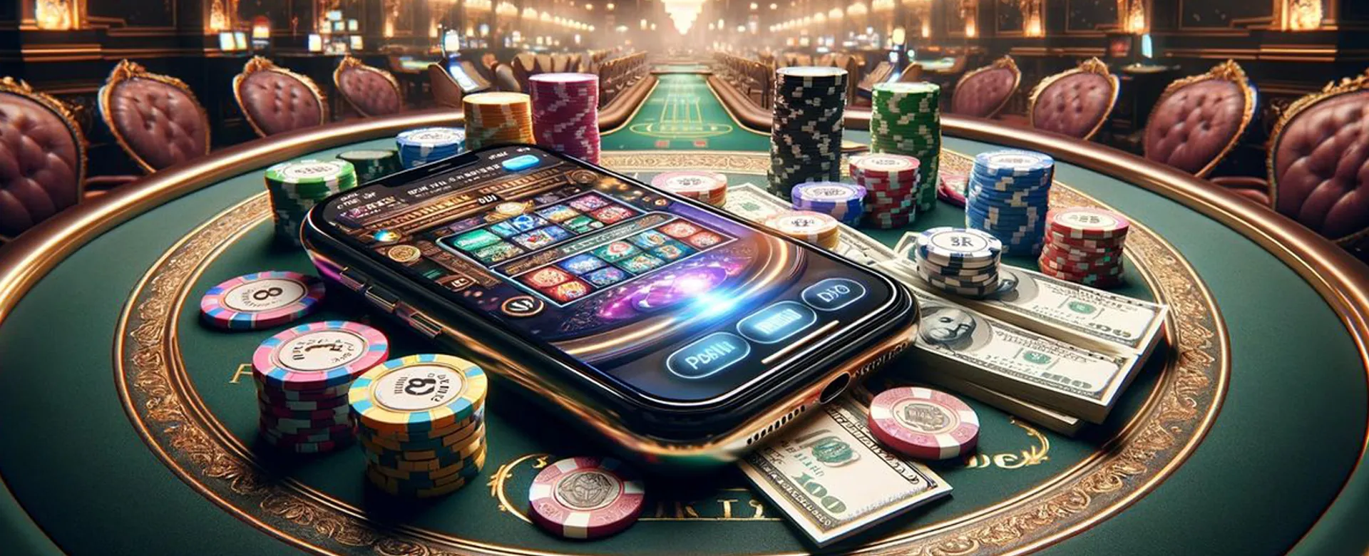 Dynamic background of an online casino featuring PH Spin 8 login interface